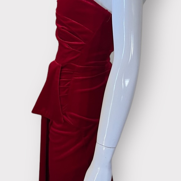 Fashion Nova Sweet Revenge Velvet Style Red Mini Dress SZ XS ❤️ - Picture 5 of 10